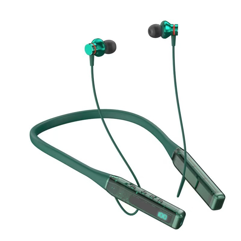 2025 Overseas Hot Wireless Noise-Reduction Bluetooth Headset Sports Neck Hanging Earphone In-Ear in Stock Wholesale S06