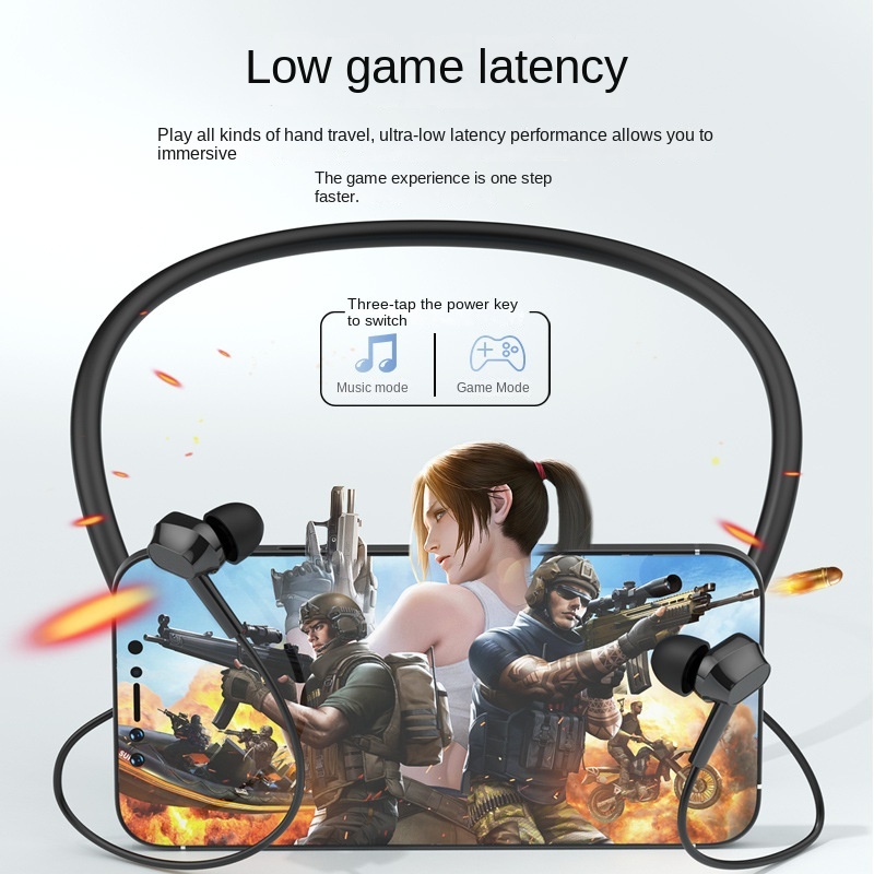 Private Model Bluetooth Headset Neck Hanging Wireless E-Commerce Southeast Asia Low Price 2025 New Ultra-Long Life Battery Y9