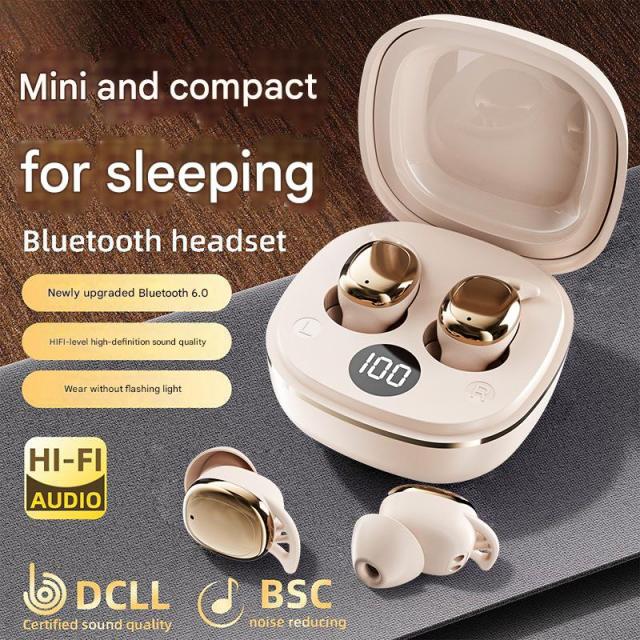 Rambotech 2025 New Cross-border Product  Bean-shaped Earbuds Mini Sleep Earbuds High-endurance HD Call Bluetooth Headset S601