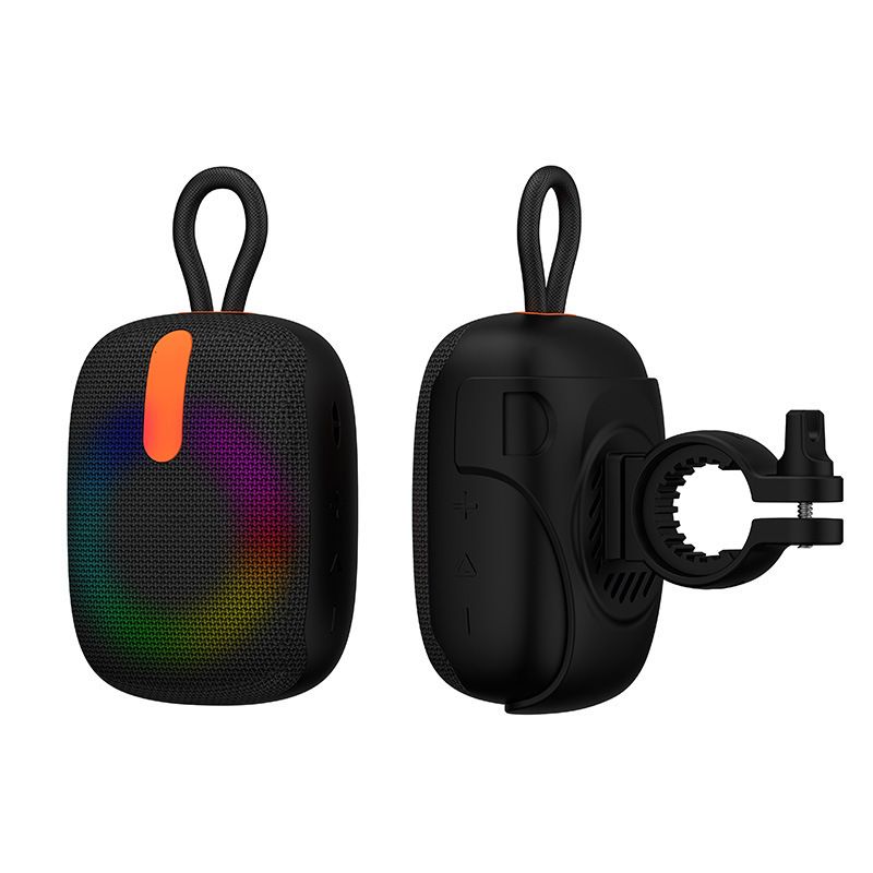 Rambotech Portable RGB Bluetooth Speaker IPX7 Waterproof Outdoor Riding Wireless Bluetooth Audio Gift Fabric Speaker Card M15
