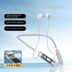 Neck Hanging Wireless Bluetooth Headset Ultra-Long Life Battery New Karaoke Earphone Monitor Card-Inserting Private Model Y13