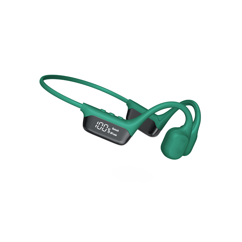 Neckband Ear Hook Stereo Earphones BT Wireless Bone Conduction Sport Headphone Waterproof Headset LCD Digital Display GC50pro
