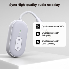 BT Transmitter Receiver Wireless Portable Audio Player Headphone Stereo Airplane Travel  2-in-1 Wireless BT Adapter BT-20