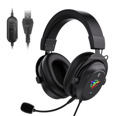 Rambotech New RGB Headset Game Headset with Microphone Wired Computer for a Long Time Without Pain Factory Direct Sales G4000W