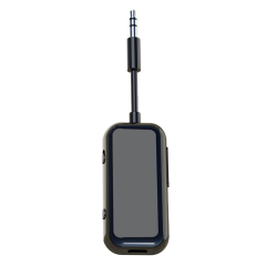 Wireless BT 5.4 Receiver Transmitter 2 in 1 Adapter 3.5mm Jack Wireless Adapter Mic for TV PC Headphone Car Aircraft BR19T