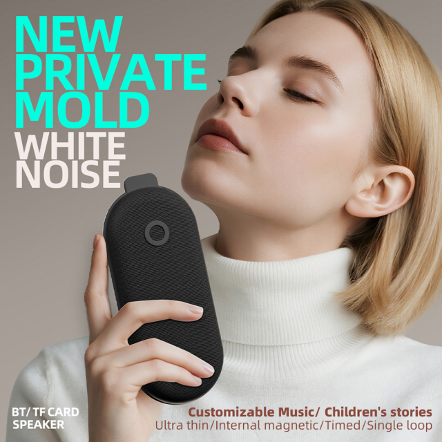 9D Stereo Pillow Machine Portable Wireless for 5W Speaker Battery White Noise Timer (30/60/90 Min Sounds) TF Card F15