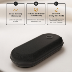 9D Stereo Pillow Machine Portable Wireless for 5W Speaker Battery White Noise Timer (30/60/90 Min Sounds) TF Card F15