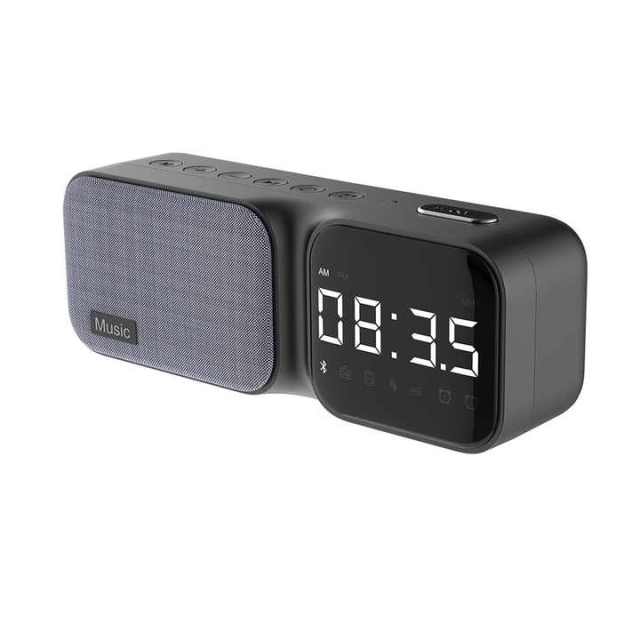 New Arrival Smart Table Alarm Clocks Soothing Sound White Noise Speaker BT 5W Speaker FM Radio Charging Sound Sleep Machine HF16