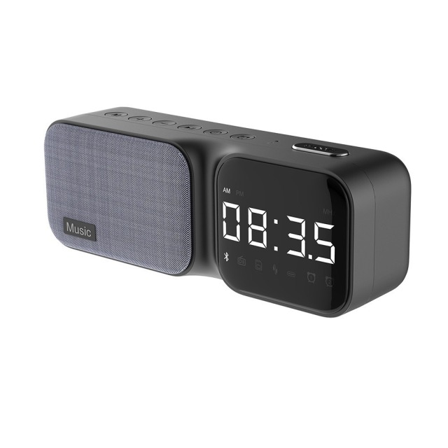 New Arrival Smart Table Alarm Clocks Soothing Sound White Noise Speaker BT 5W Speaker FM Radio Charging Sound Sleep Machine HF16