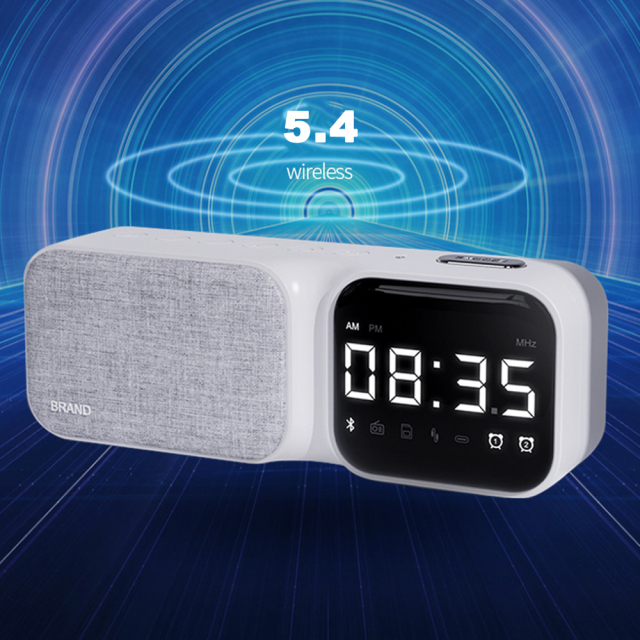 New Arrival Smart Table Alarm Clocks Soothing Sound White Noise Speaker BT 5W Speaker FM Radio Charging Sound Sleep Machine HF16