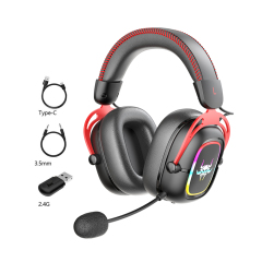 Best Wholesale Gaming Headset Tri-modal 2.4G Wireless Gaming Headphones for PS4 25MS Low Latency Headset with LED Light G7000