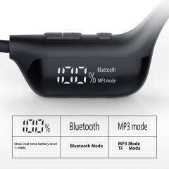 New Arrival LED Display Wireless Bone Conduction Headset 32GB MP3 Sports V5.3 Real Bone Transmission Sports Headphone GC24PRO