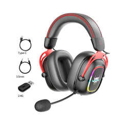 Best Wholesale Gaming Headset Tri-modal 2.4G Wireless Gaming Headphones for PS4 25MS Low Latency Headset with LED Light G7000
