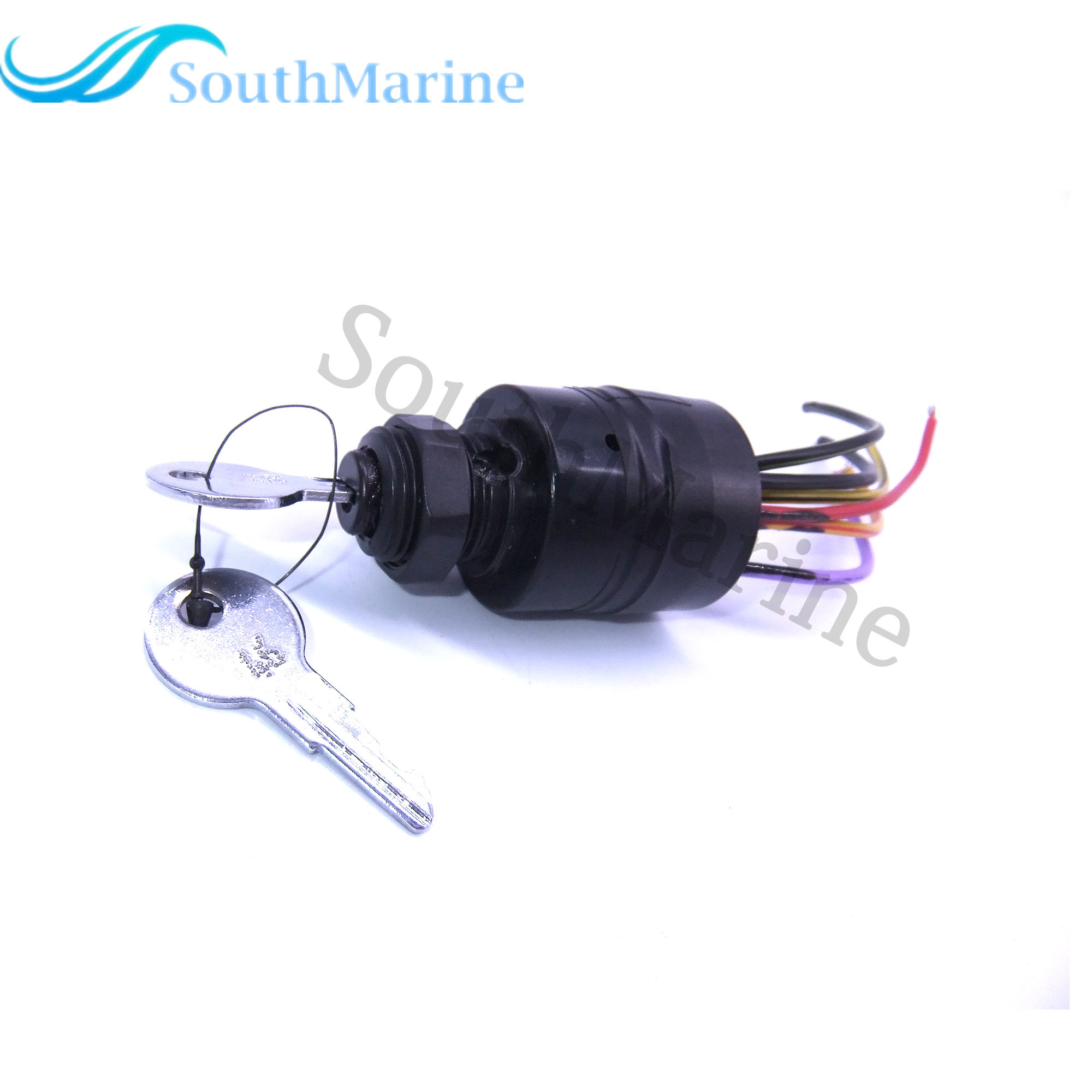 Boat Engine 87-17009A2 Ignition Switch for Mercury Outboard Motor Control Box, 3 Position, 6 Wire, Sierra MP41070-2