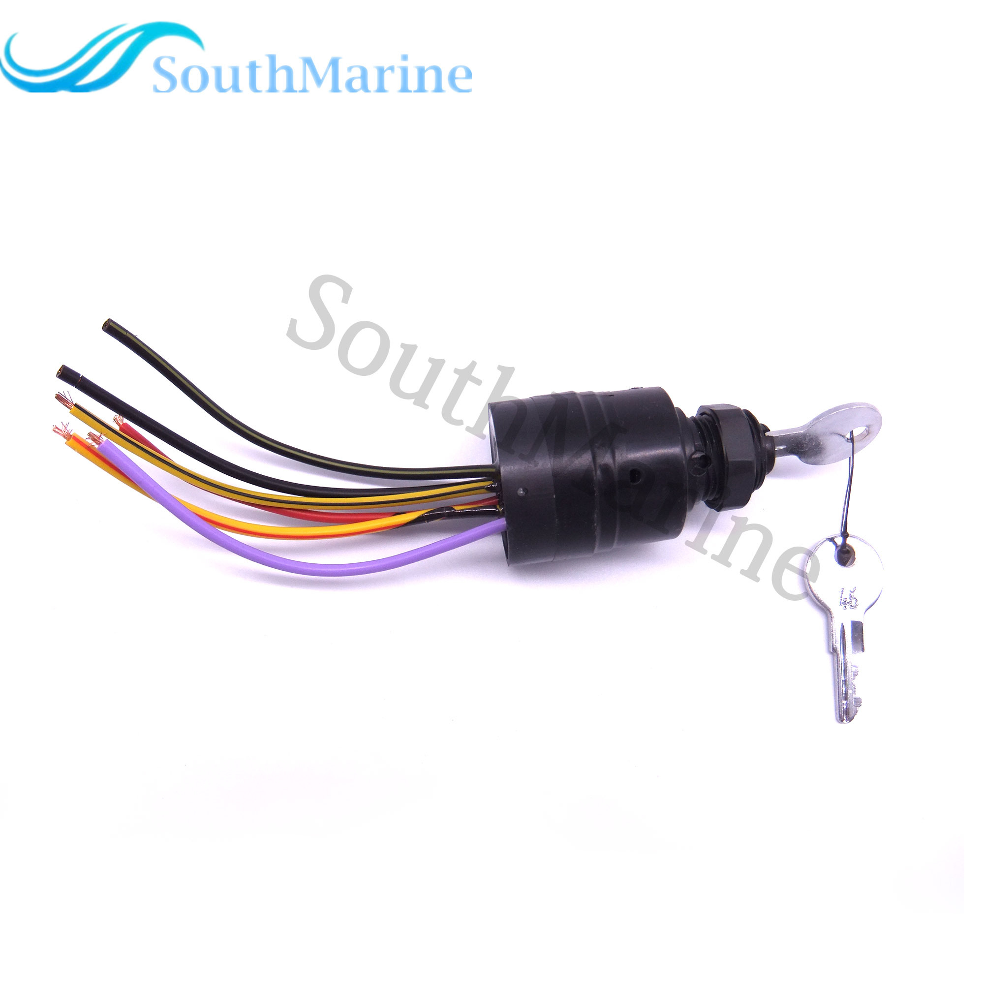 Boat Engine 87-17009A2 Ignition Switch for Mercury Outboard Motor Control Box, 3 Position, 6 Wire, Sierra MP41070-2