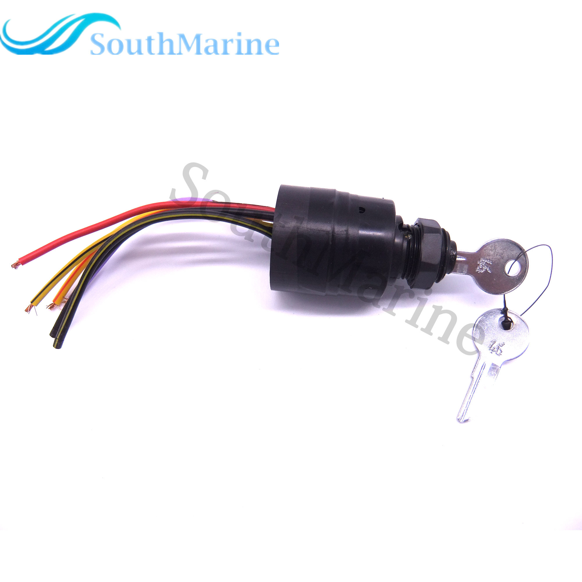 Boat Engine 87-17009A2 Ignition Switch for Mercury Outboard Motor Control Box, 3 Position, 6 Wire, Sierra MP41070-2