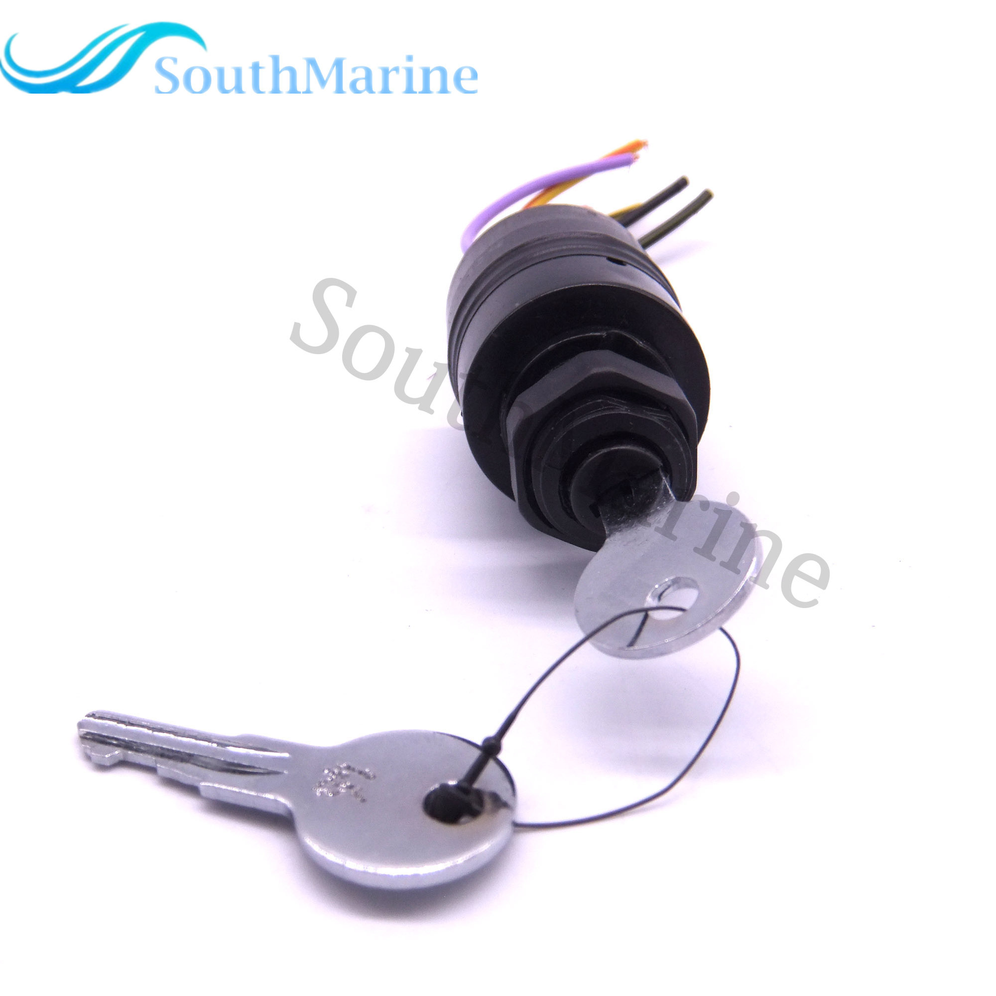 Boat Engine 87-17009A2 Ignition Switch for Mercury Outboard Motor Control Box, 3 Position, 6 Wire, Sierra MP41070-2