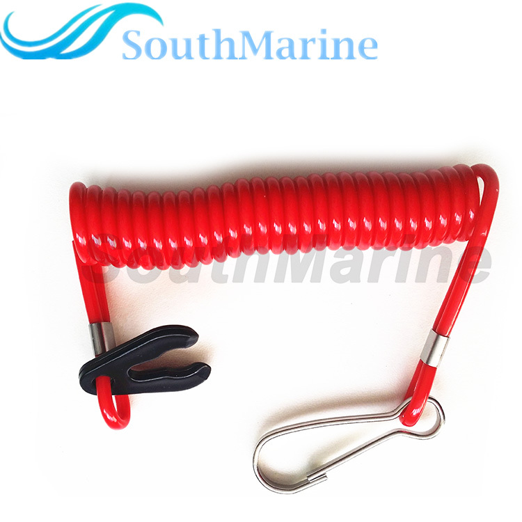 Boat Engine Safety Kill Stop Switch Lanyard for Yamaha Tohatsu Outboard Motors