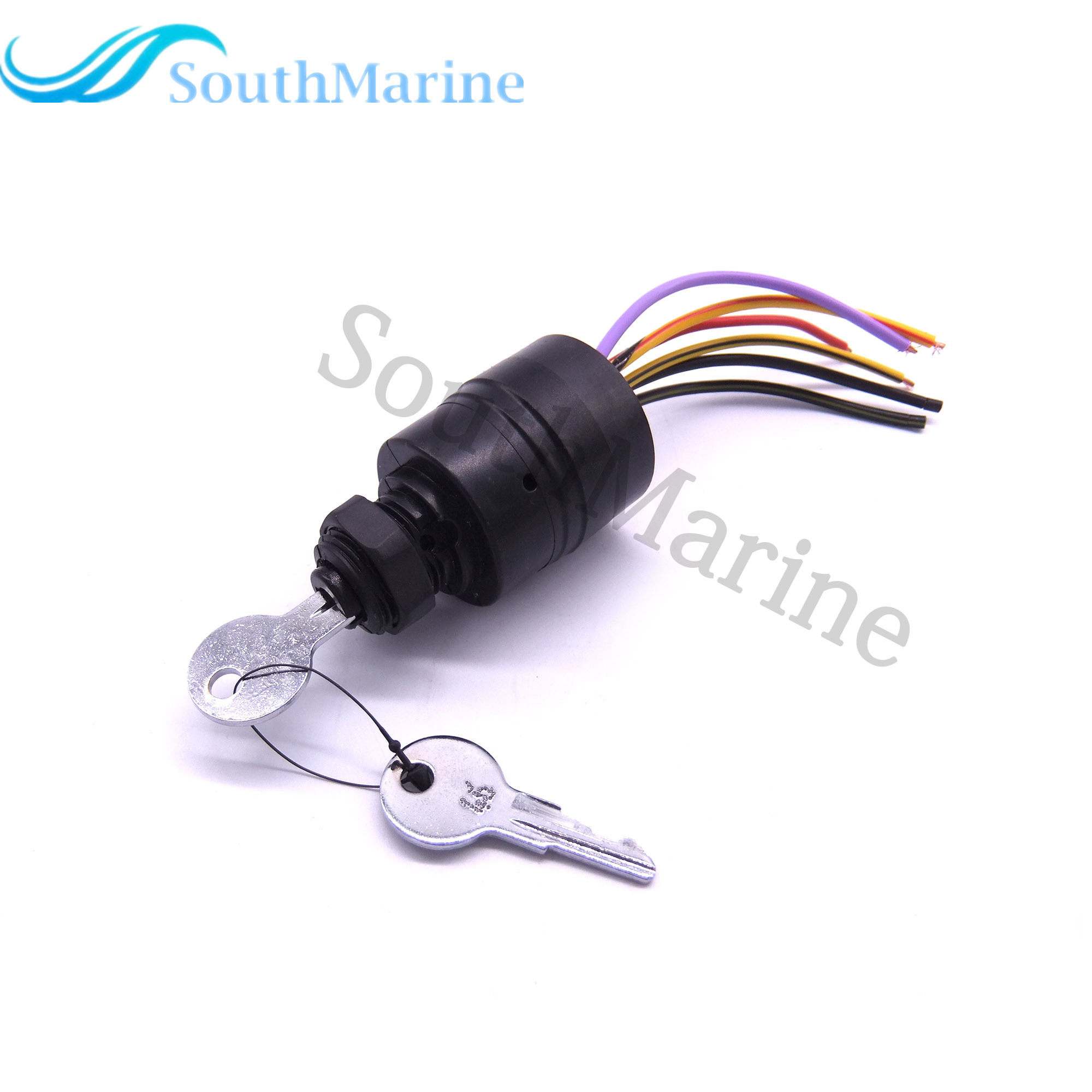 Boat Engine 87-17009A2 Ignition Switch for Mercury Outboard Motor Control Box, 3 Position, 6 Wire, Sierra MP41070-2