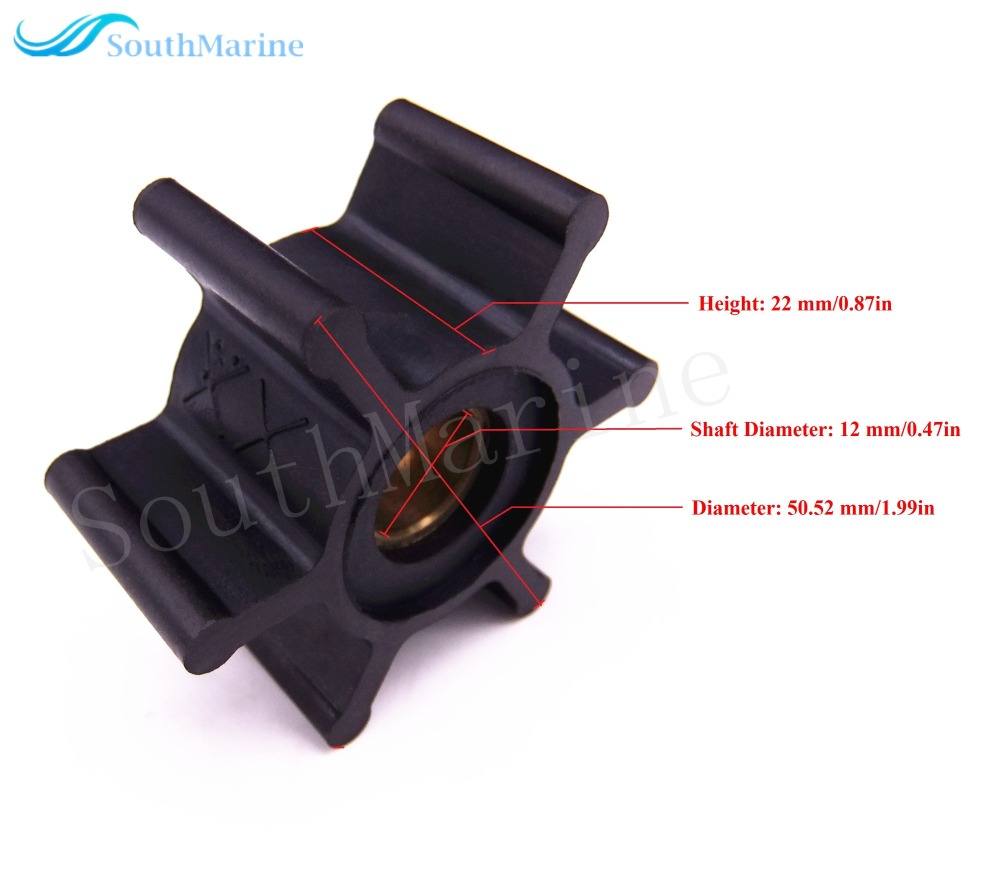 09-810B 18653-0001 18653-0001-P 653-0001 128990-42200 9-45713 18-45713 Water Pump Impeller for Jabsco / Johnson / YANMAR Engine Pump