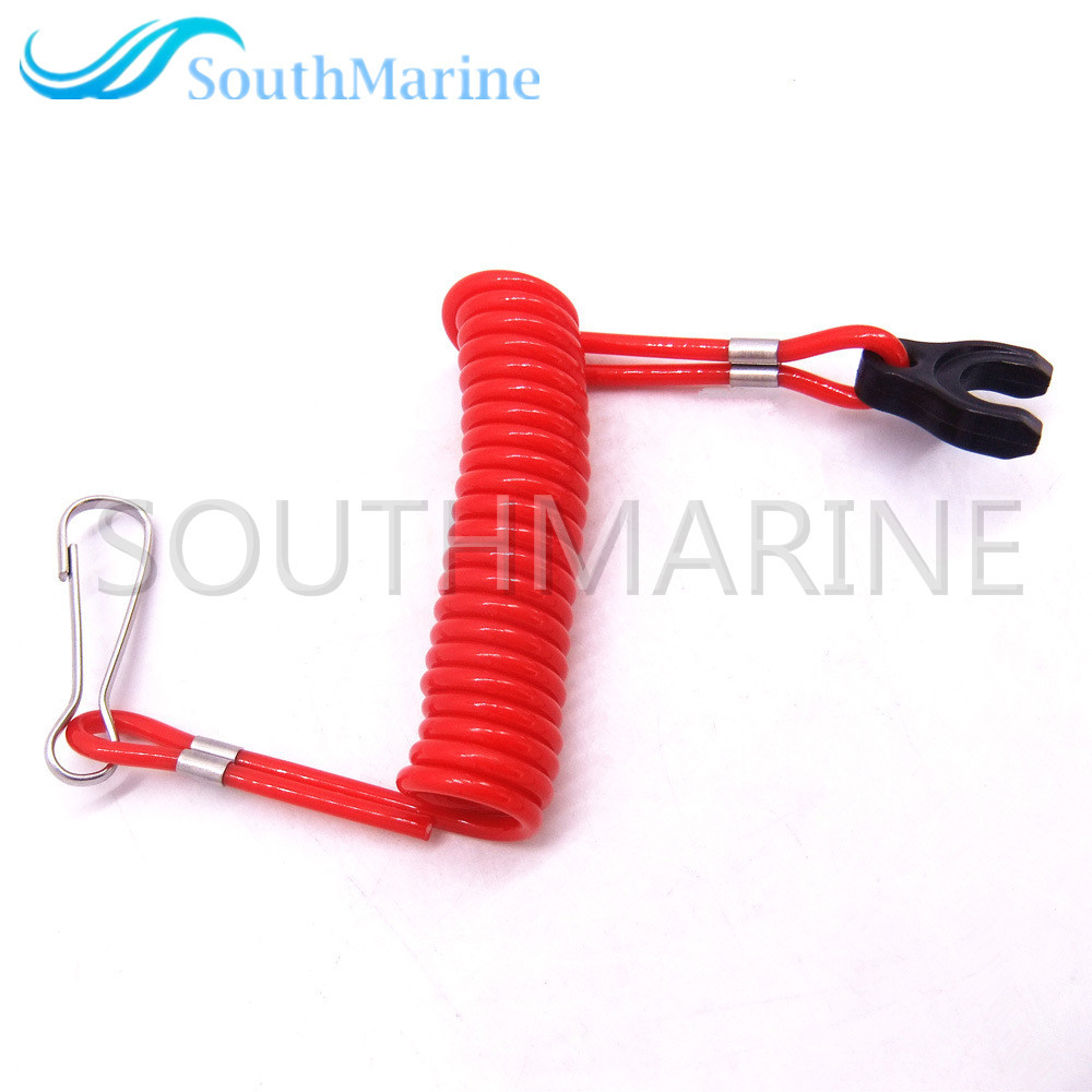 Boat Engine 353068210 353-06821-0 353068210M Kill Stop Switch Safety Lanyard Cord for Tohatsu Nissan Outboard Motor