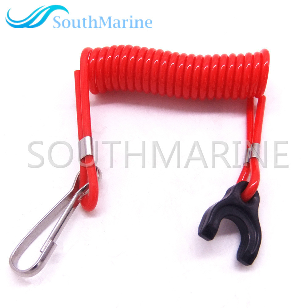 Boat Engine 353068210 353-06821-0 353068210M Kill Stop Switch Safety Lanyard Cord for Tohatsu Nissan Outboard Motor