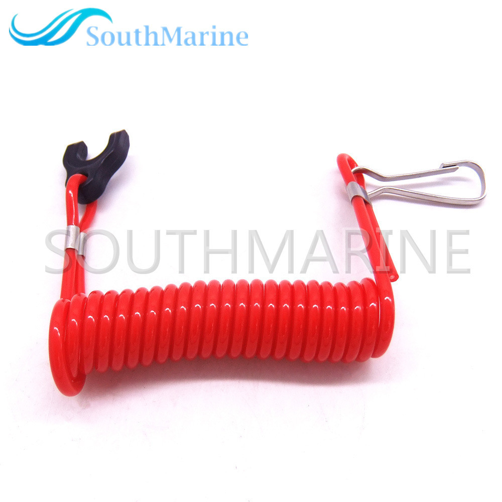 Boat Engine 353068210 353-06821-0 353068210M Kill Stop Switch Safety Lanyard Cord for Tohatsu Nissan Outboard Motor