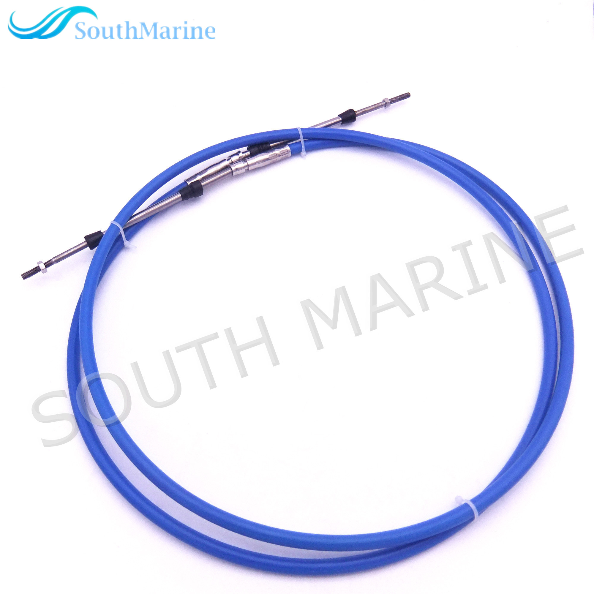 ABA-CABLE-13-GY Outboard Engine Remote Control Throttle Shift Cable 13ft for Yamaha Boat Motor Steering System 3.962m Blue