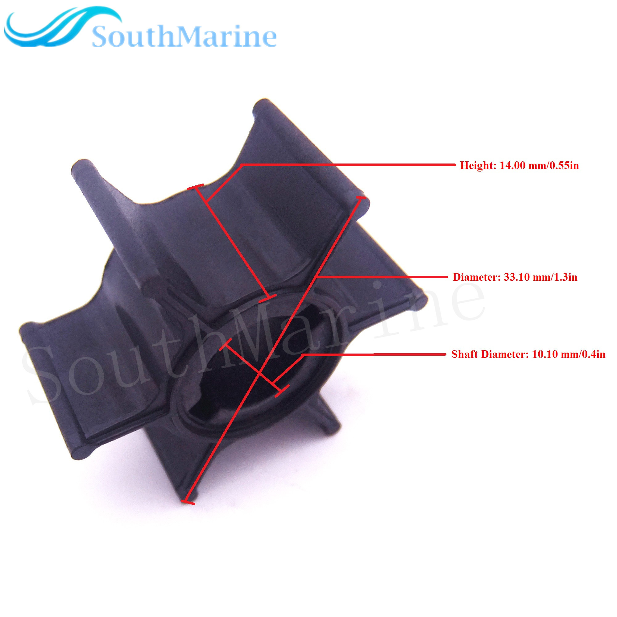SouthMarine Outboard Engine 17461-97JM0 Water Pump Impeller for Suzuki DF2.5/5037429 05037429 for Johnson Evinrude Johnson OMC Boat Motor
