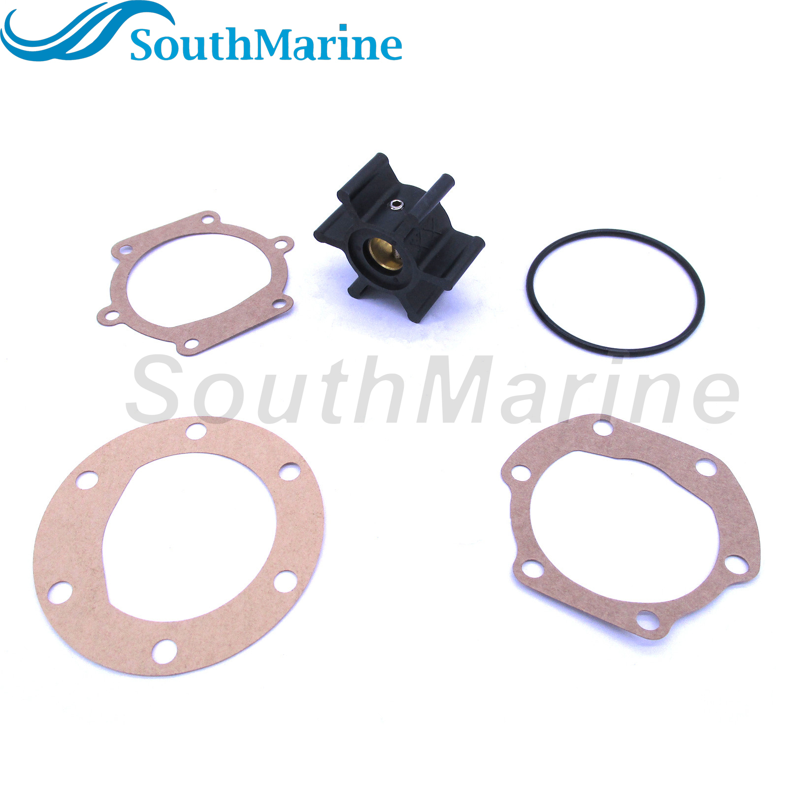 09-810B 18653-0001 18653-0001-P 653-0001 128990-42200 9-45713 18-45713 Water Pump Impeller with Gasket & O-Ring for Jabsco/Johnson/YANMAR Engine Pump
