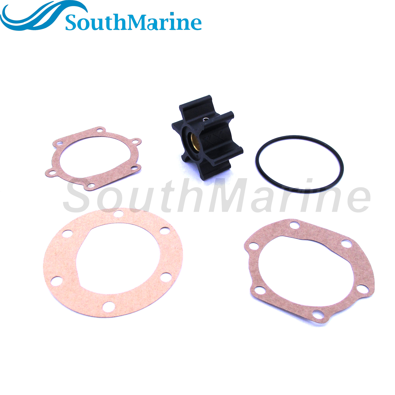 09-810B 18653-0001 18653-0001-P 653-0001 128990-42200 9-45713 18-45713 Water Pump Impeller with Gasket & O-Ring for Jabsco/Johnson/YANMAR Engine Pump