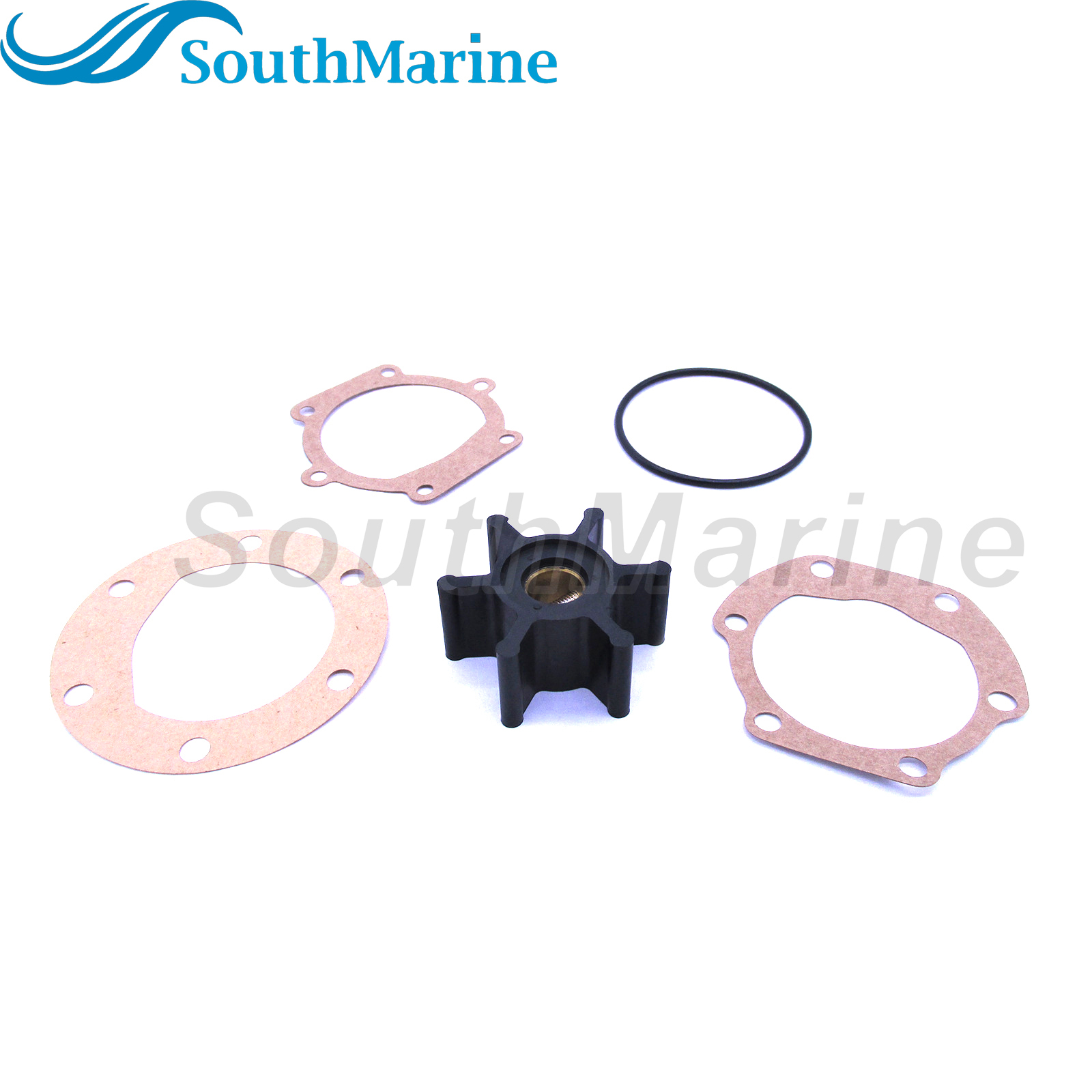 09-810B 18653-0001 18653-0001-P 653-0001 128990-42200 9-45713 18-45713 Water Pump Impeller with Gasket & O-Ring for Jabsco/Johnson/YANMAR Engine Pump