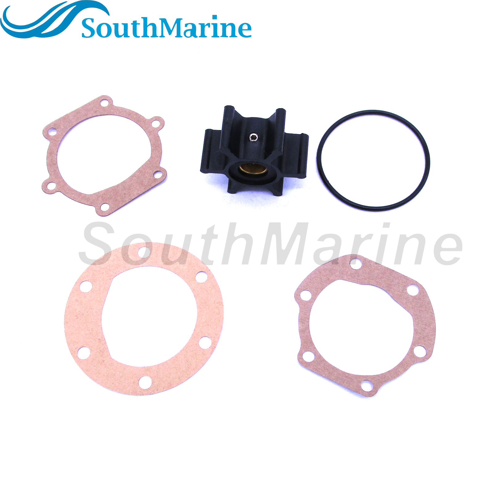 09-810B 18653-0001 18653-0001-P 653-0001 128990-42200 9-45713 18-45713 Water Pump Impeller with Gasket & O-Ring for Jabsco/Johnson/YANMAR Engine Pump
