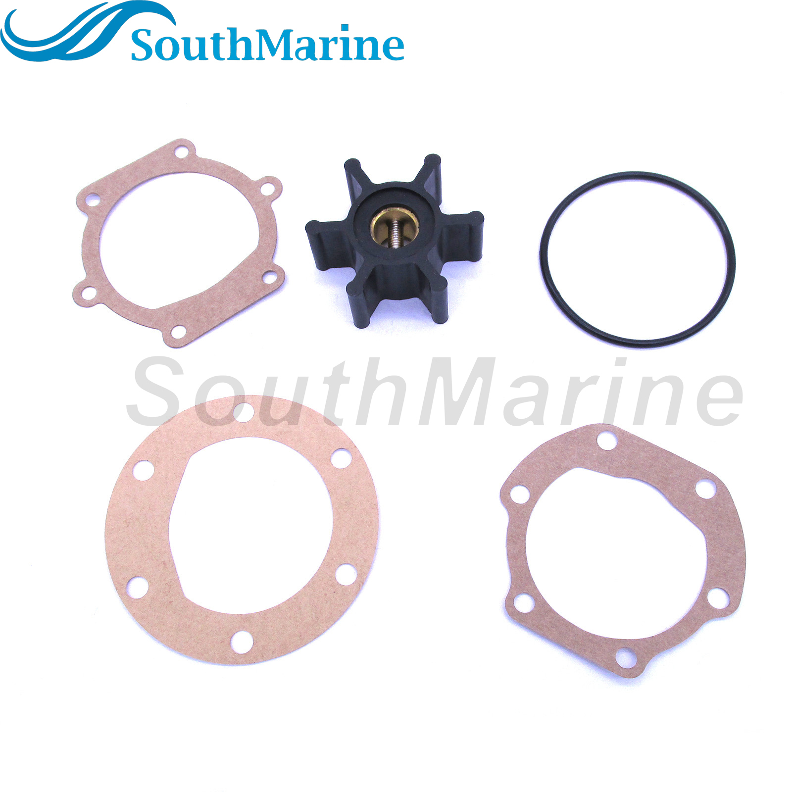 09-810B 18653-0001 18653-0001-P 653-0001 128990-42200 9-45713 18-45713 Water Pump Impeller with Gasket & O-Ring for Jabsco/Johnson/YANMAR Engine Pump