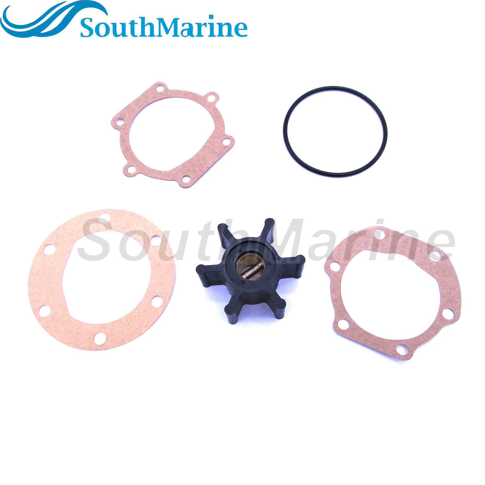 09-810B 18653-0001 18653-0001-P 653-0001 128990-42200 9-45713 18-45713 Water Pump Impeller with Gasket & O-Ring for Jabsco/Johnson/YANMAR Engine Pump