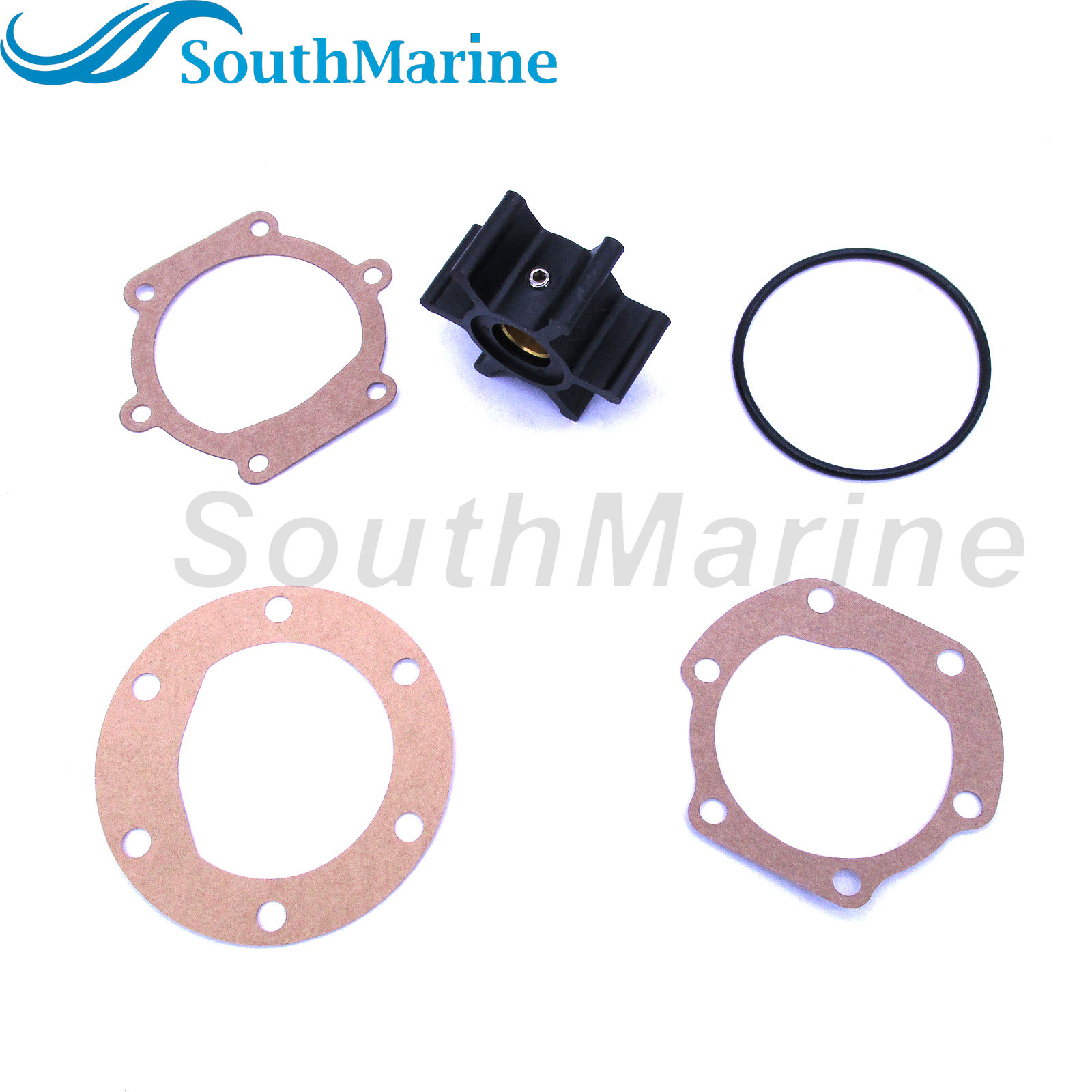 09-810B 18653-0001 18653-0001-P 653-0001 128990-42200 9-45713 18-45713 Water Pump Impeller with Gasket & O-Ring for Jabsco/Johnson/YANMAR Engine Pump