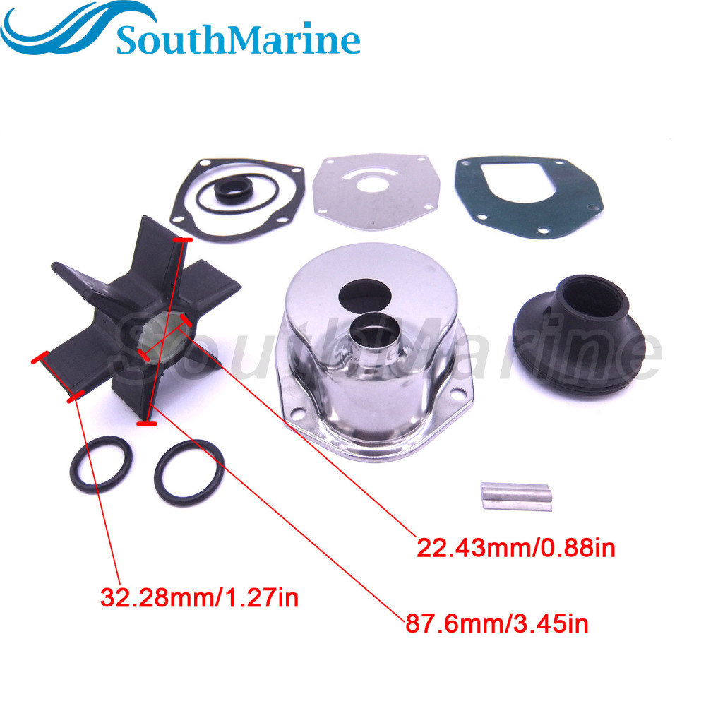 Boat Motor 817275A5 Water Pump Repair Kit with Housing for Mercury Mariner 3.0L EFI DFI 200HP 225HP 250HP 300HP Outboard Engine