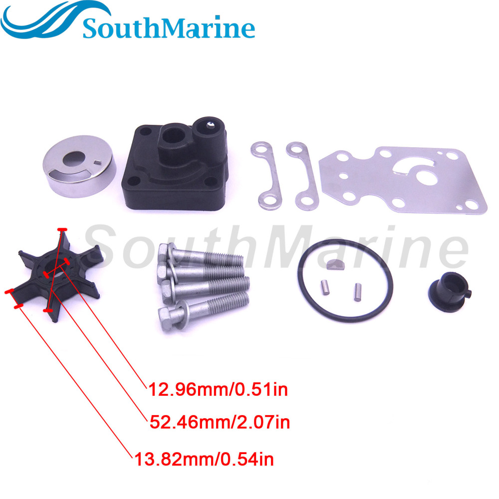 Boat Motor 6AH-W0078-00 6AH-W0078-01 Water Pump Repair Kit with Housing for Yamaha 15HP 20HP Outboard Engine,for Sierra Marine 18-3479
