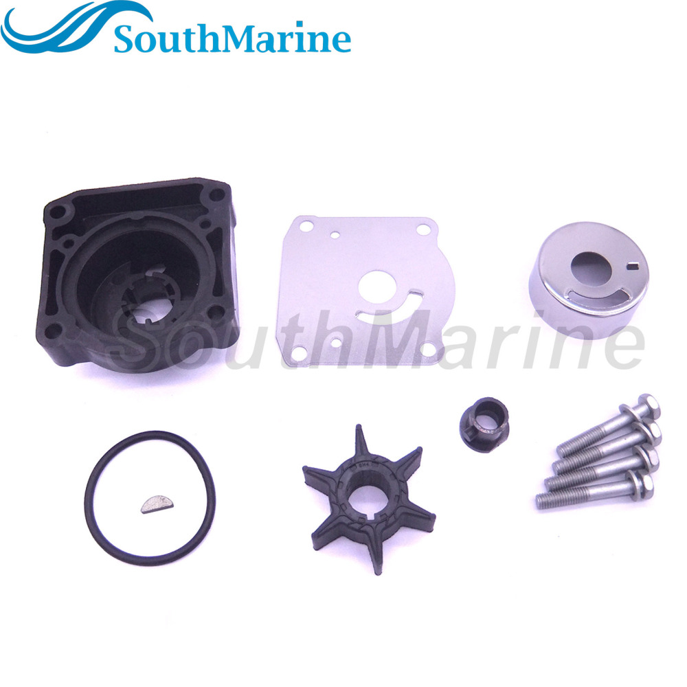 Boat Motor 61N-W0078-11 61N-W0078-13 Water Pump Repair Kit with Housing for Yamaha 25HP Outboard Engine,for Sierra Marine 18-3432