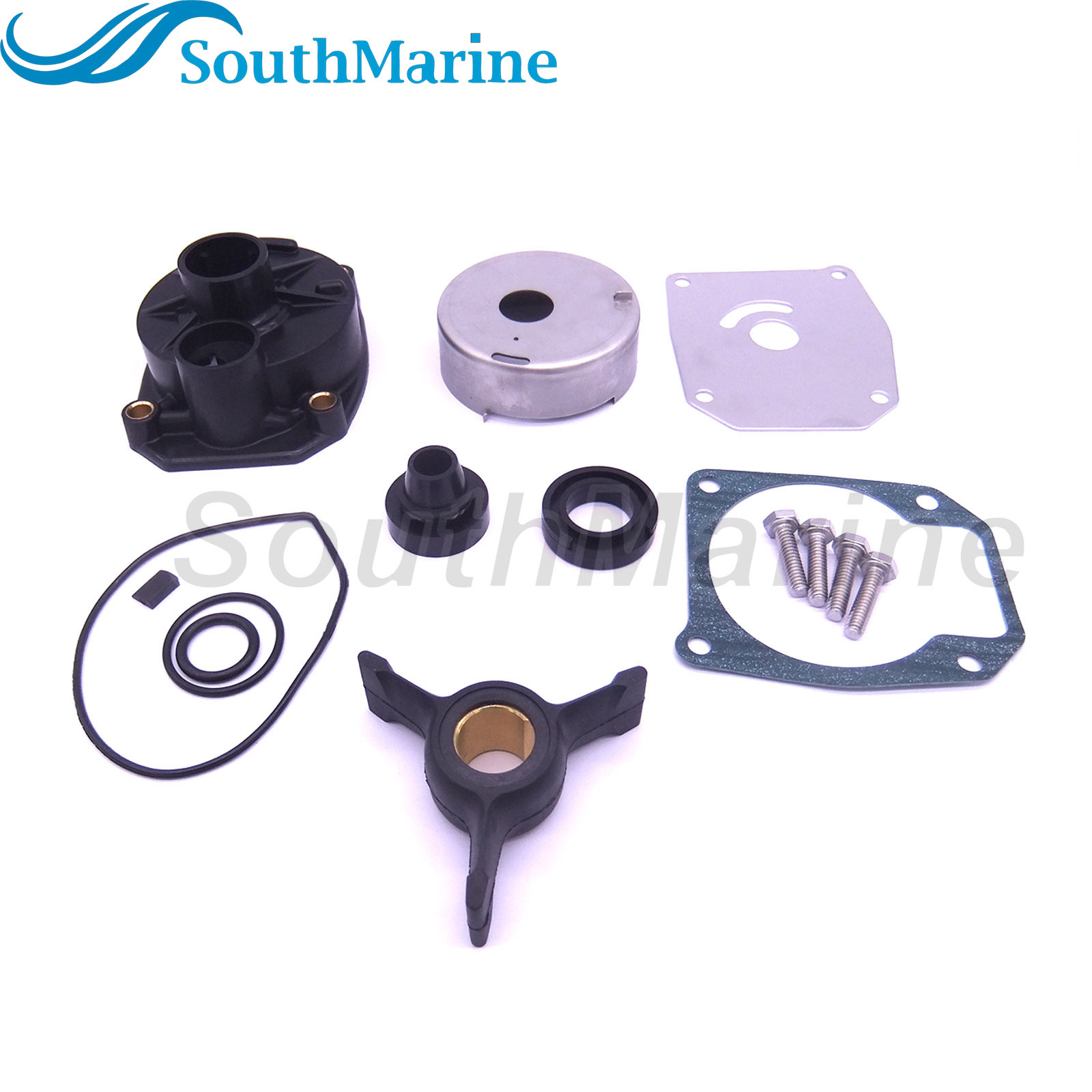 Boat Engine 0438592 0433548 0433549 0777805 Water Pump Repair Kit with Housing for Evinrude Johnson OMC BRP 40/50HP Outboard,for Sierra Marine 18-3454
