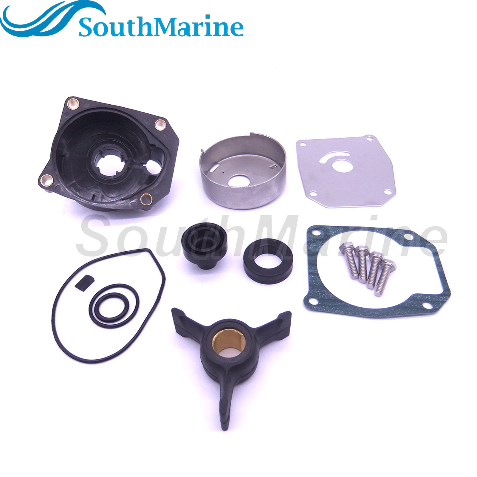 Boat Engine 0438592 0433548 0433549 0777805 Water Pump Repair Kit with Housing for Evinrude Johnson OMC BRP 40/50HP Outboard,for Sierra Marine 18-3454