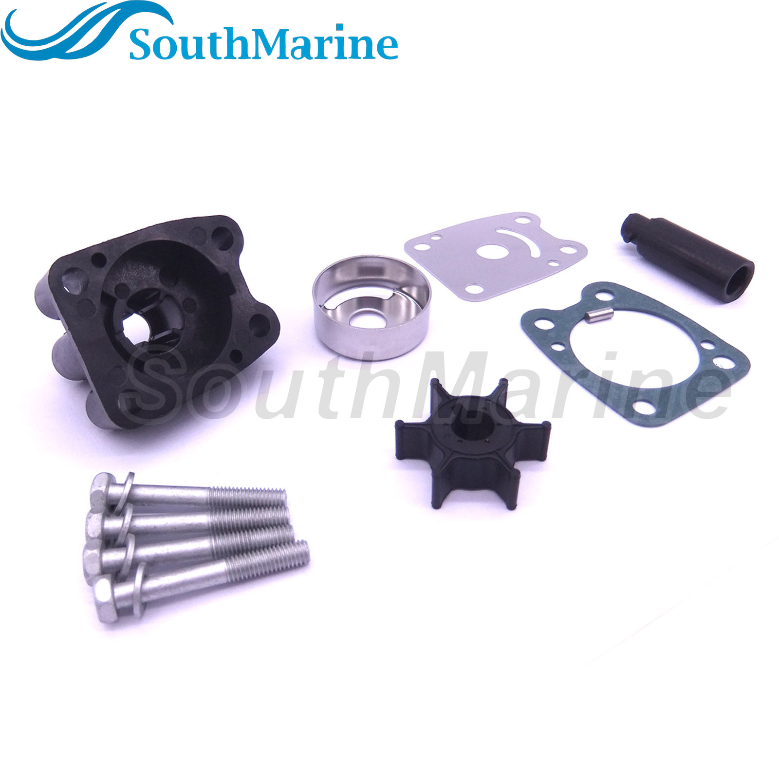Boat Motor 6E0-W0078-00 6E0-W0078-01 6E0-W0078-02 6E0-W0078-A2 Water Pump Repair Kit with Housing for Yamaha 4HP 5HP 4A 5C Outboard Engine