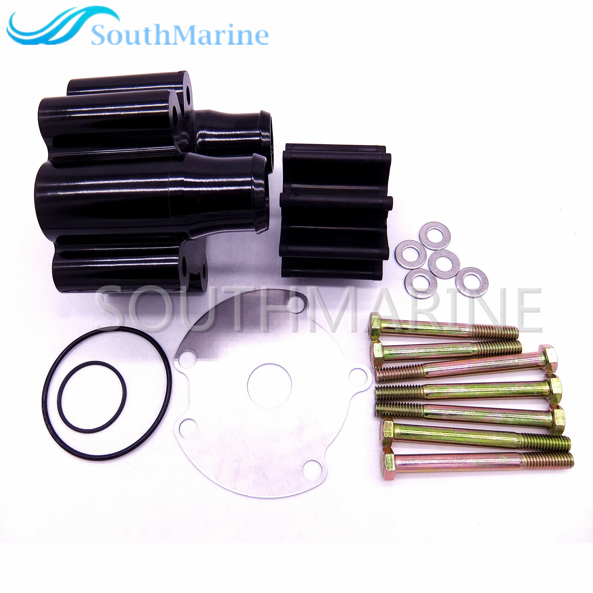 SouthMarine Boat Motor 46-807151A14 46-807151A7 for Mercury for MerCruiser Bravo Water Pump Impeller Kit 18-3150