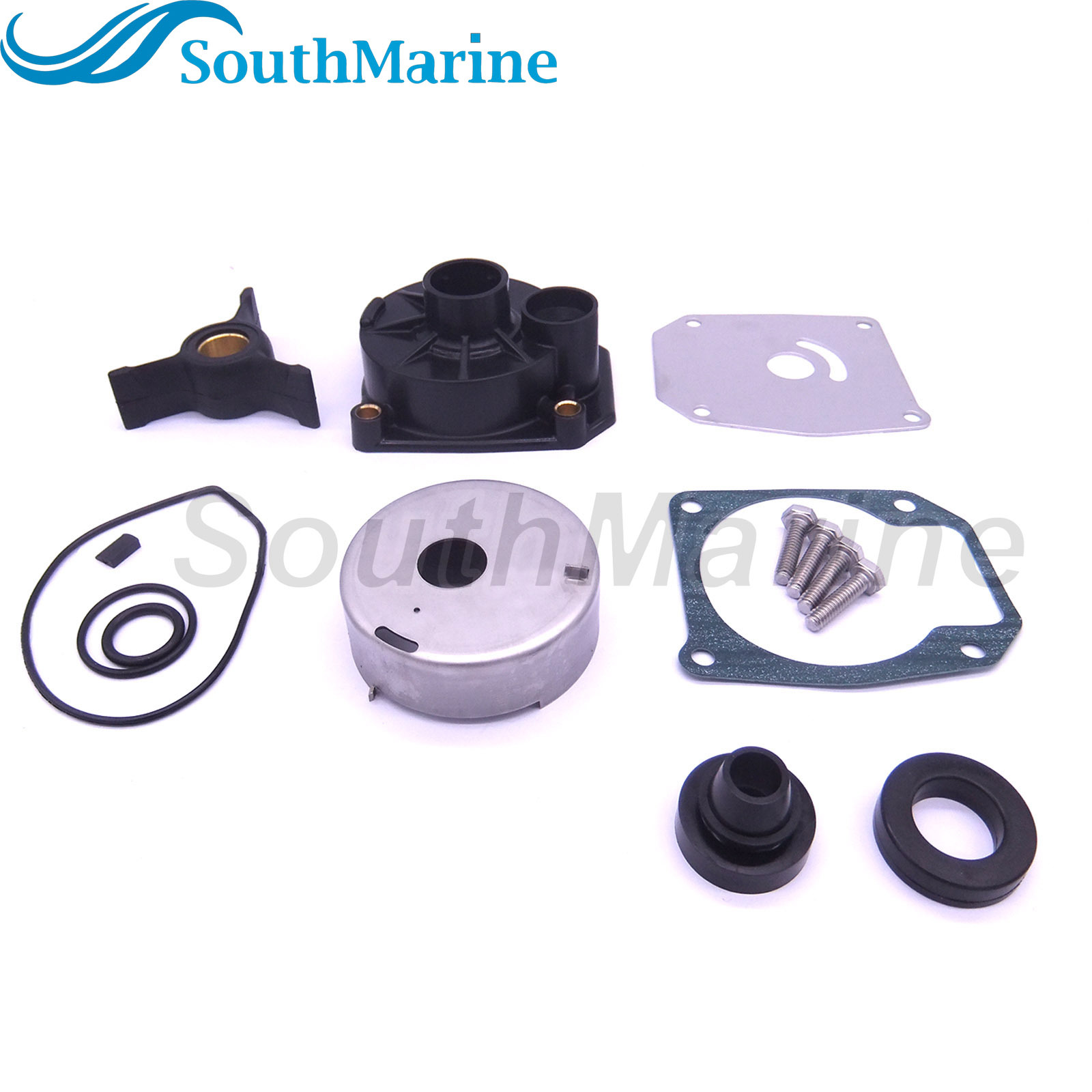 Boat Engine 0438592 0433548 0433549 0777805 Water Pump Repair Kit with Housing for Evinrude Johnson OMC BRP 40/50HP Outboard,for Sierra Marine 18-3454