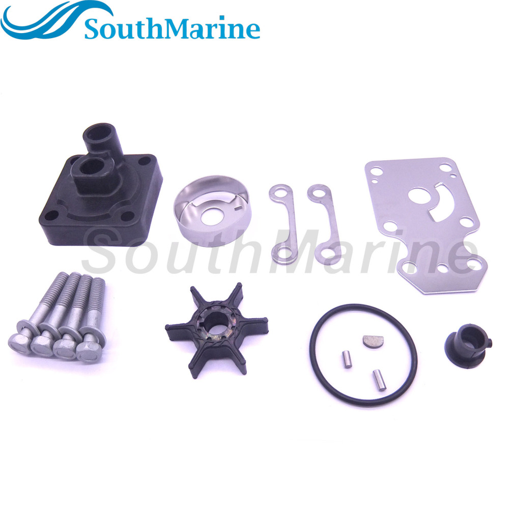 Boat Motor 6AH-W0078-00 6AH-W0078-01 Water Pump Repair Kit with Housing for Yamaha 15HP 20HP Outboard Engine,for Sierra Marine 18-3479