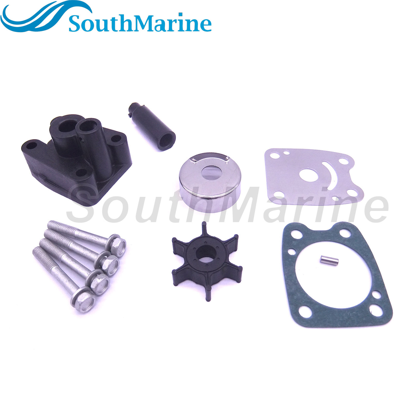 Boat Motor 6E0-W0078-00 6E0-W0078-01 6E0-W0078-02 6E0-W0078-A2 Water Pump Repair Kit with Housing for Yamaha 4HP 5HP 4A 5C Outboard Engine