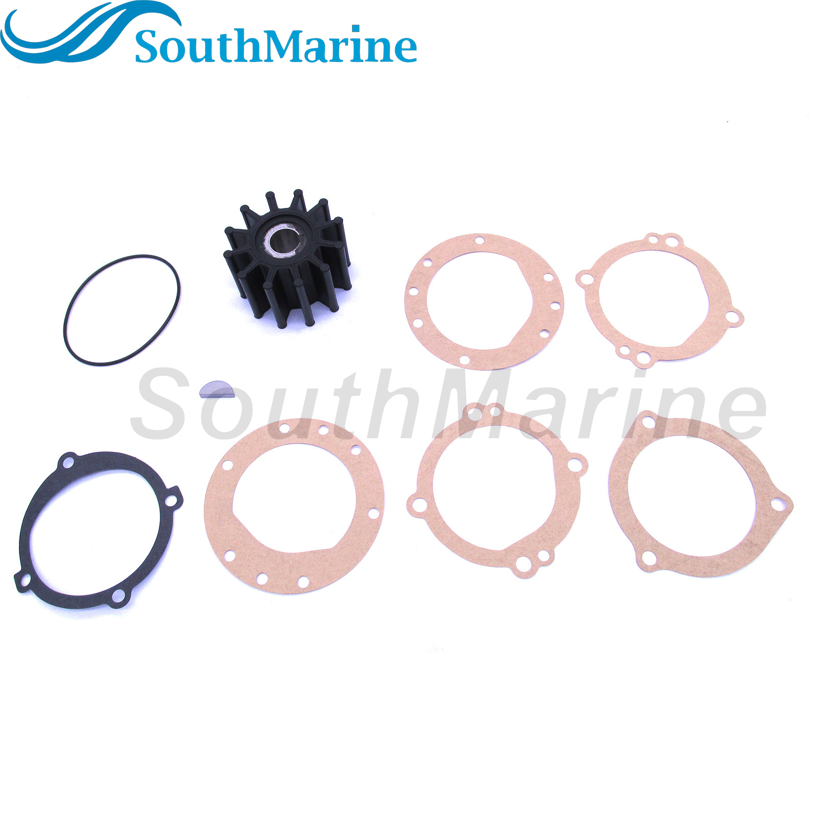 Flexible Water Pump Impeller with Gasket & O-Ring for Sherwood 10615K /for JABSCO 18948-0001-P 09-702B /for Sierra 18-3047 /for Volvo Penta 835874