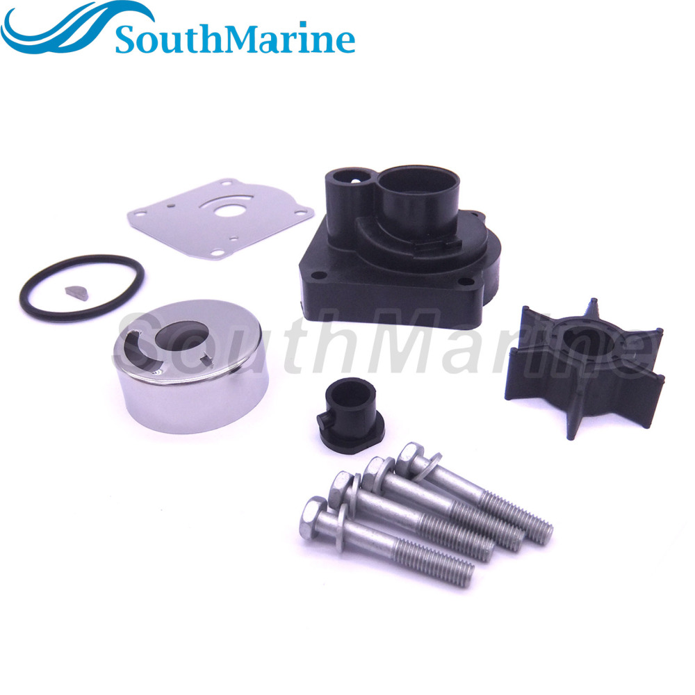 Boat Motor 61N-W0078-11 61N-W0078-13 Water Pump Repair Kit with Housing for Yamaha 25HP Outboard Engine,for Sierra Marine 18-3432