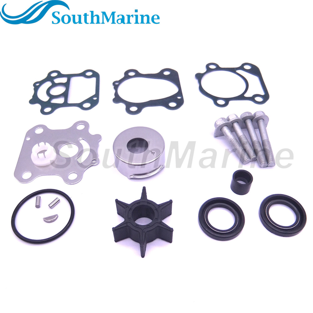 Boat Motor 6CJ-W0078-00 Water Pump Repair Kit Without Housing for Yamaha 70HP Outboard Engine