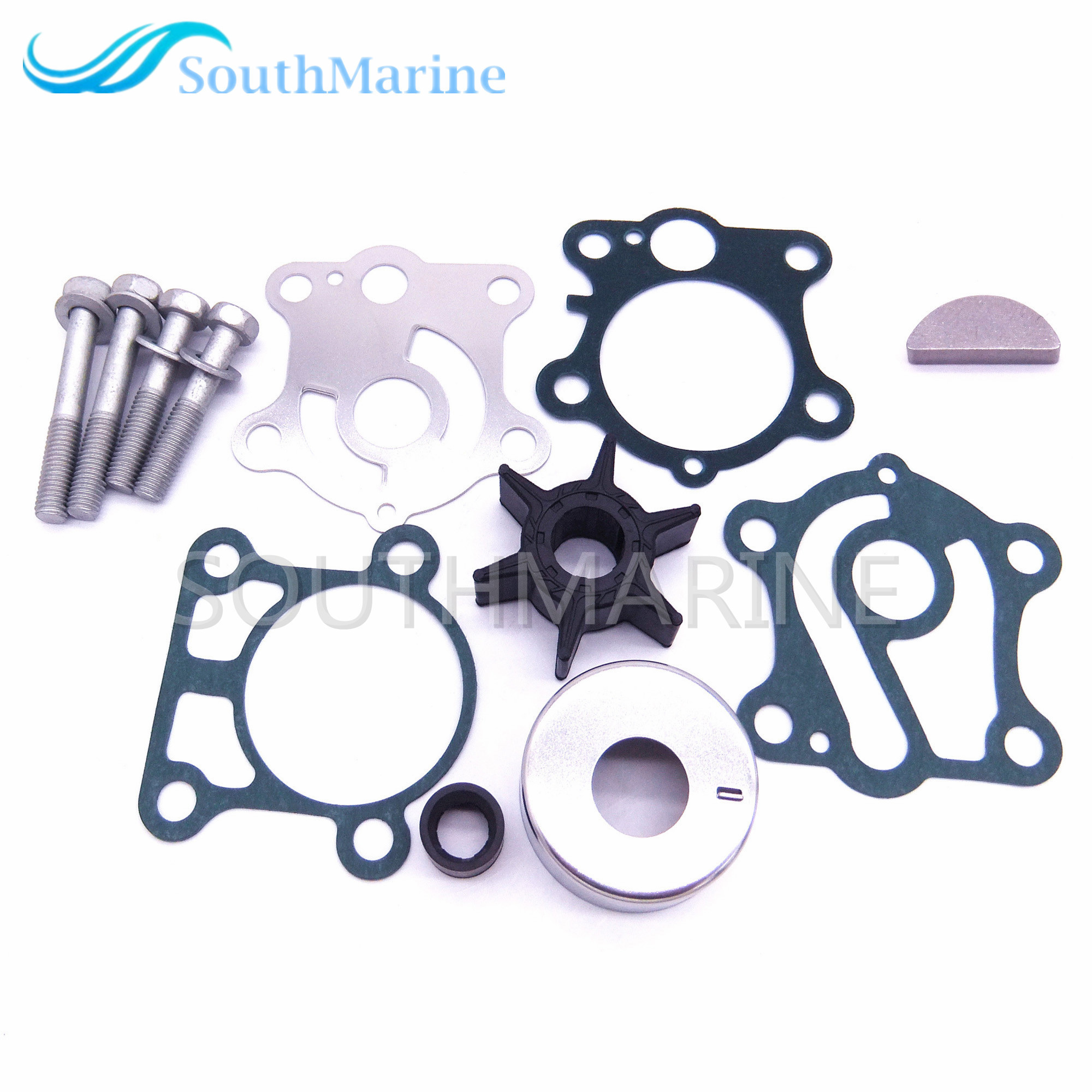 SouthMarine 6H4-W0078 6H4-W0078-00 Water Pump Kit for Yamaha 40HP 50HP Boat Outboard Motors